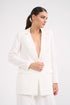 White Jacket With Single Button Front